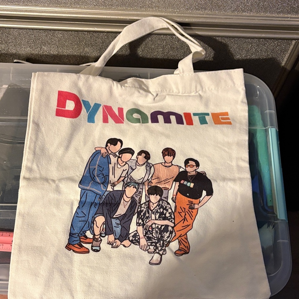 Dynamite Graphic Canvas Tote Bag - Multicolor